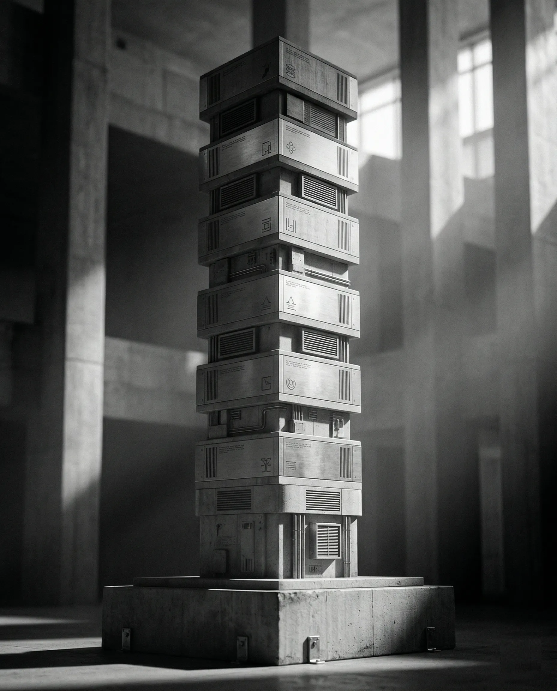 Stacked computational architecture with deterministic settlement